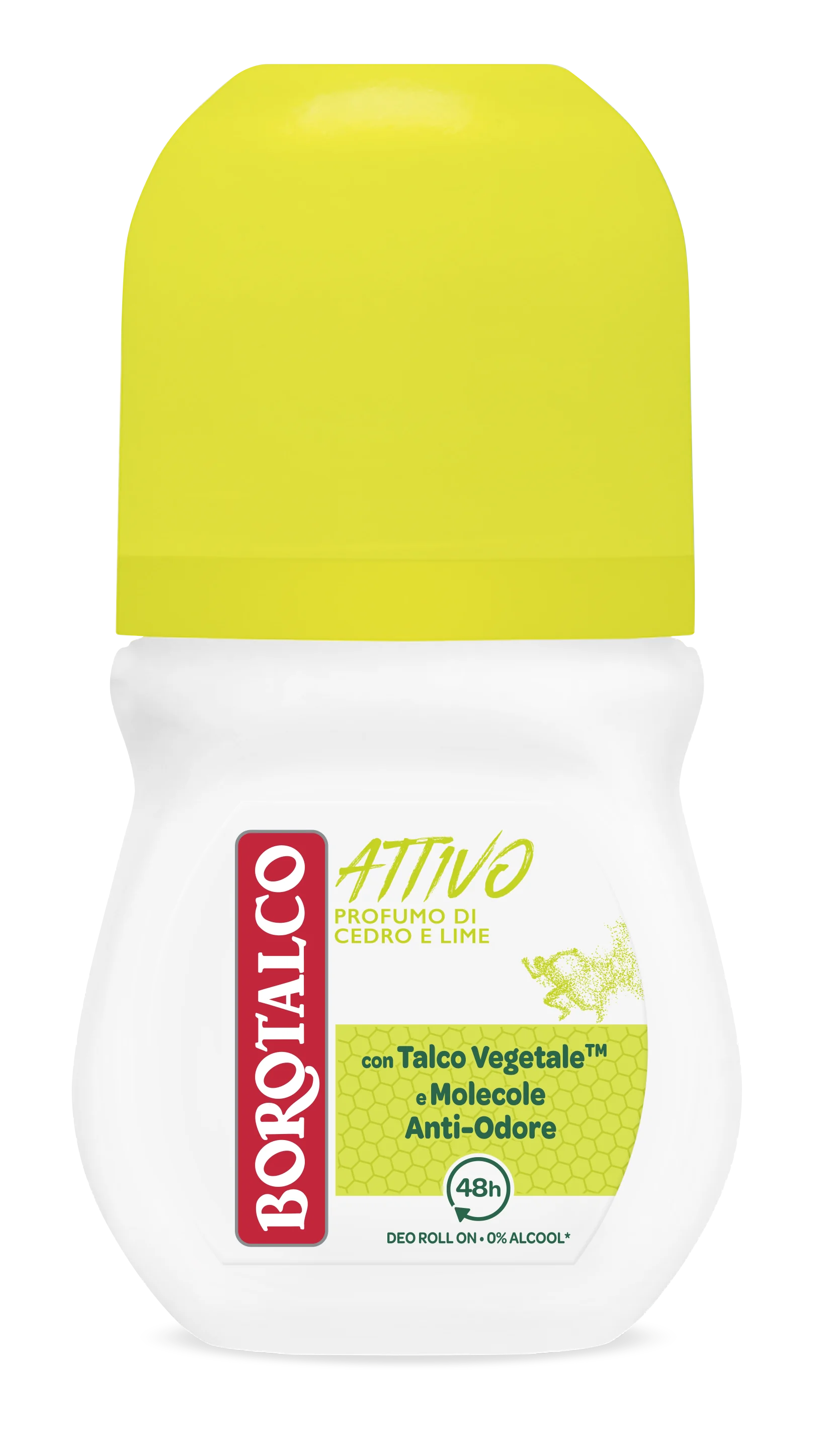 Borotalco Deo Roll Attivo Giallo 50 ml Deodorante 48h