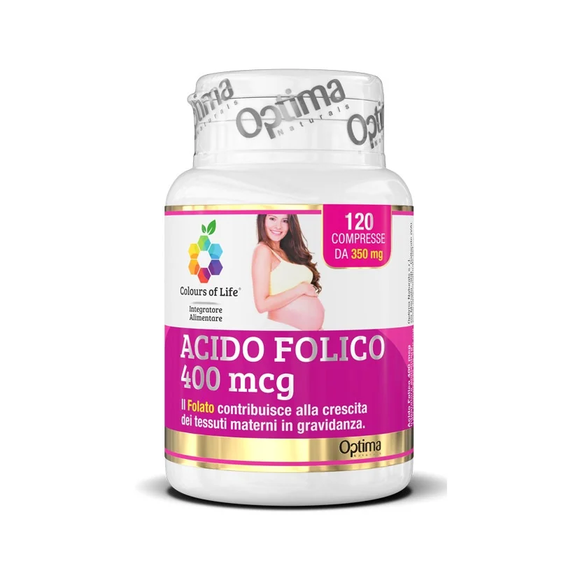 Optima Colours of Life Acido Folico 120 Compresse Integratore Gravidanza