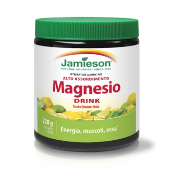 Jamieson Magnesio Drink 228 gr Energia, Muscoli, Ossa