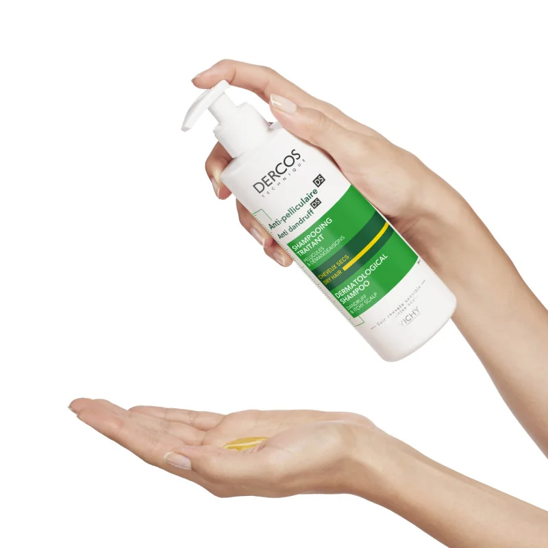 Dercos Shampoo Anti-forfora DS capelli secchi 390 ml Allevia Prurito
