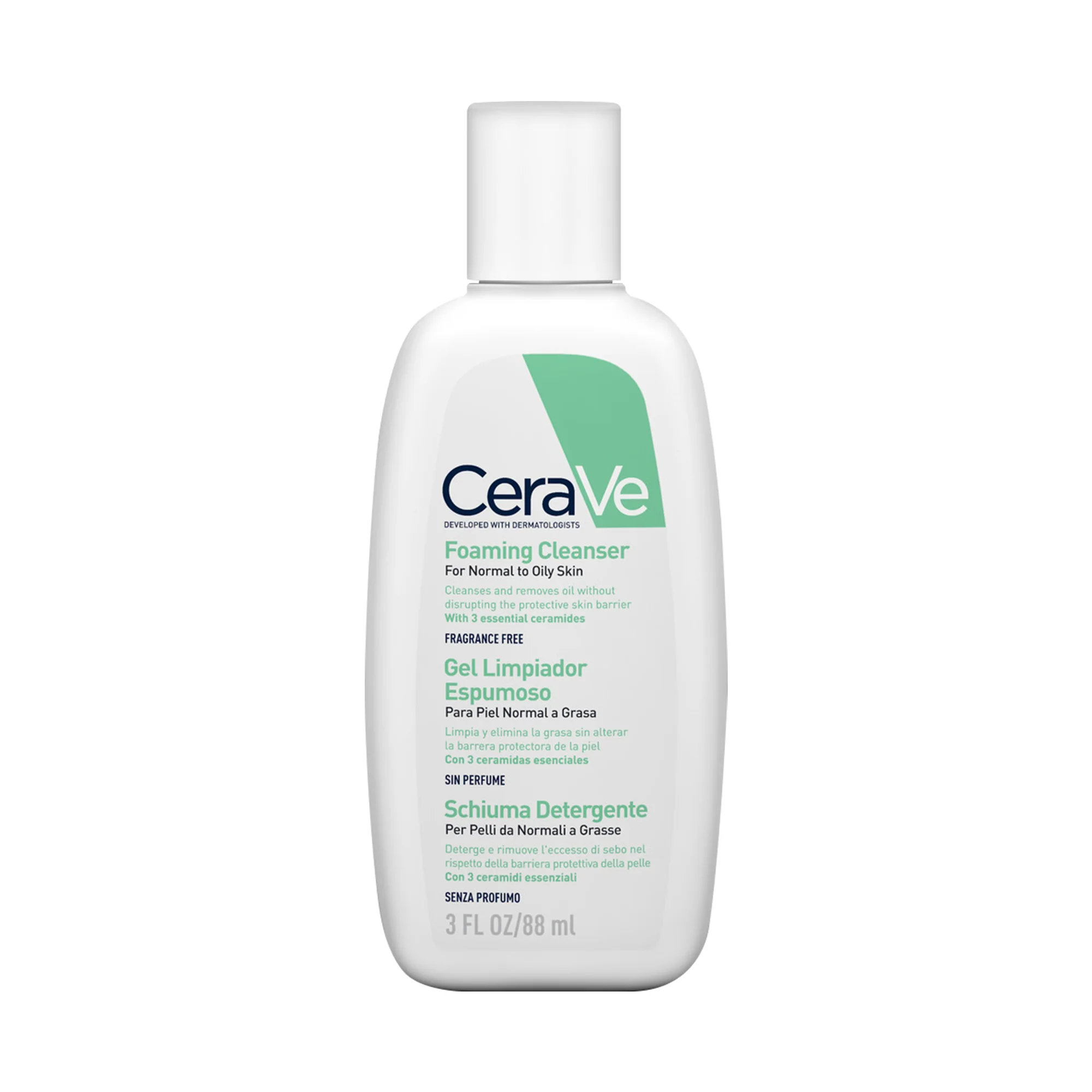 Cerave Schiuma Detergente Viso 88 Ml Pelle da normale a grassa