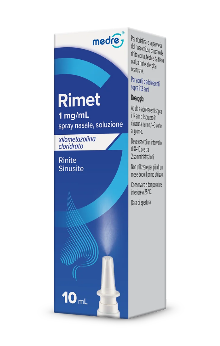 Rimet Spray Nasale 10Ml Rinite e Sinusite