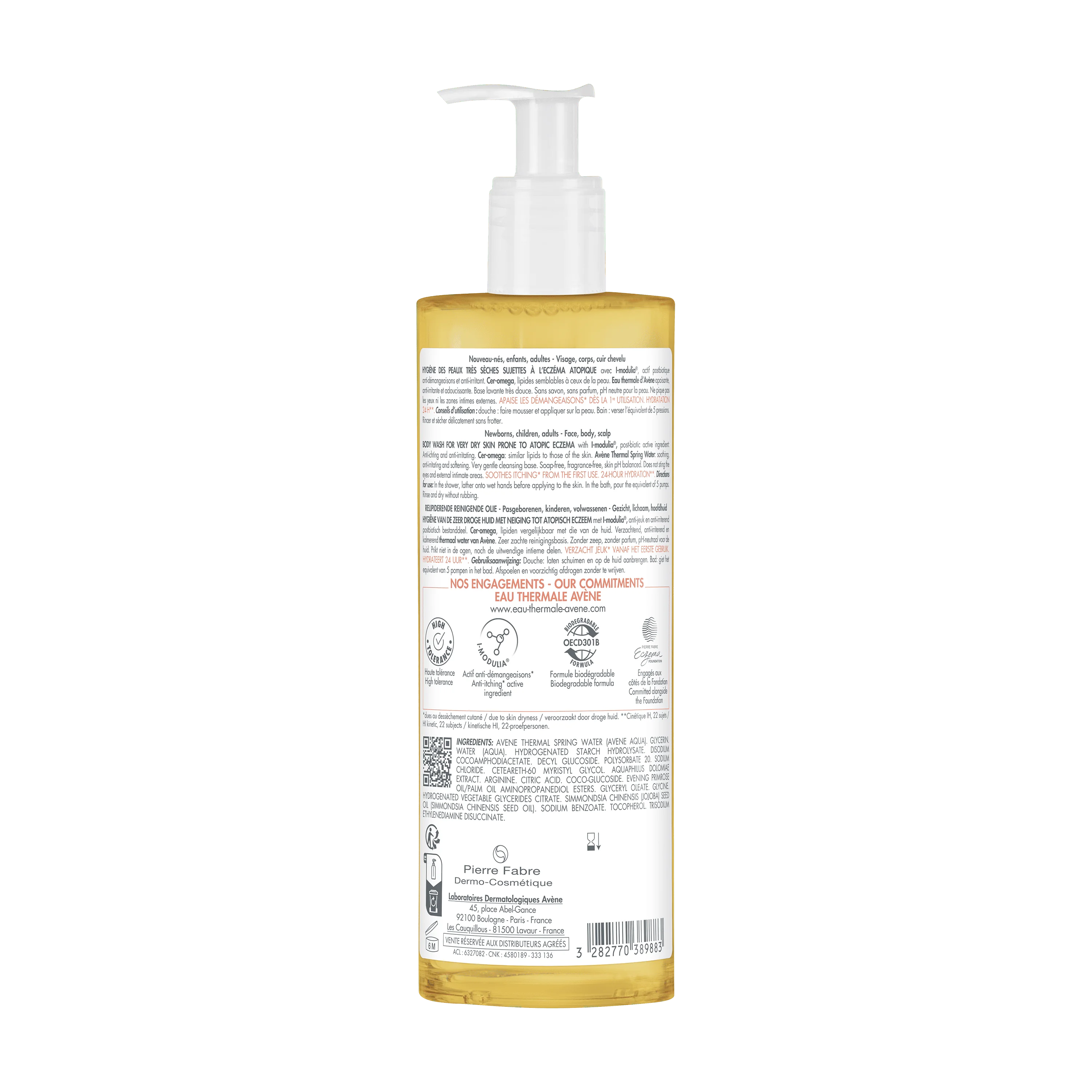 Eau Thermale Avène Xeracalm A.D Olio Detergente Liporestitutivo Prurito, 400 ml Pelle Secca a Tendenza Atopica