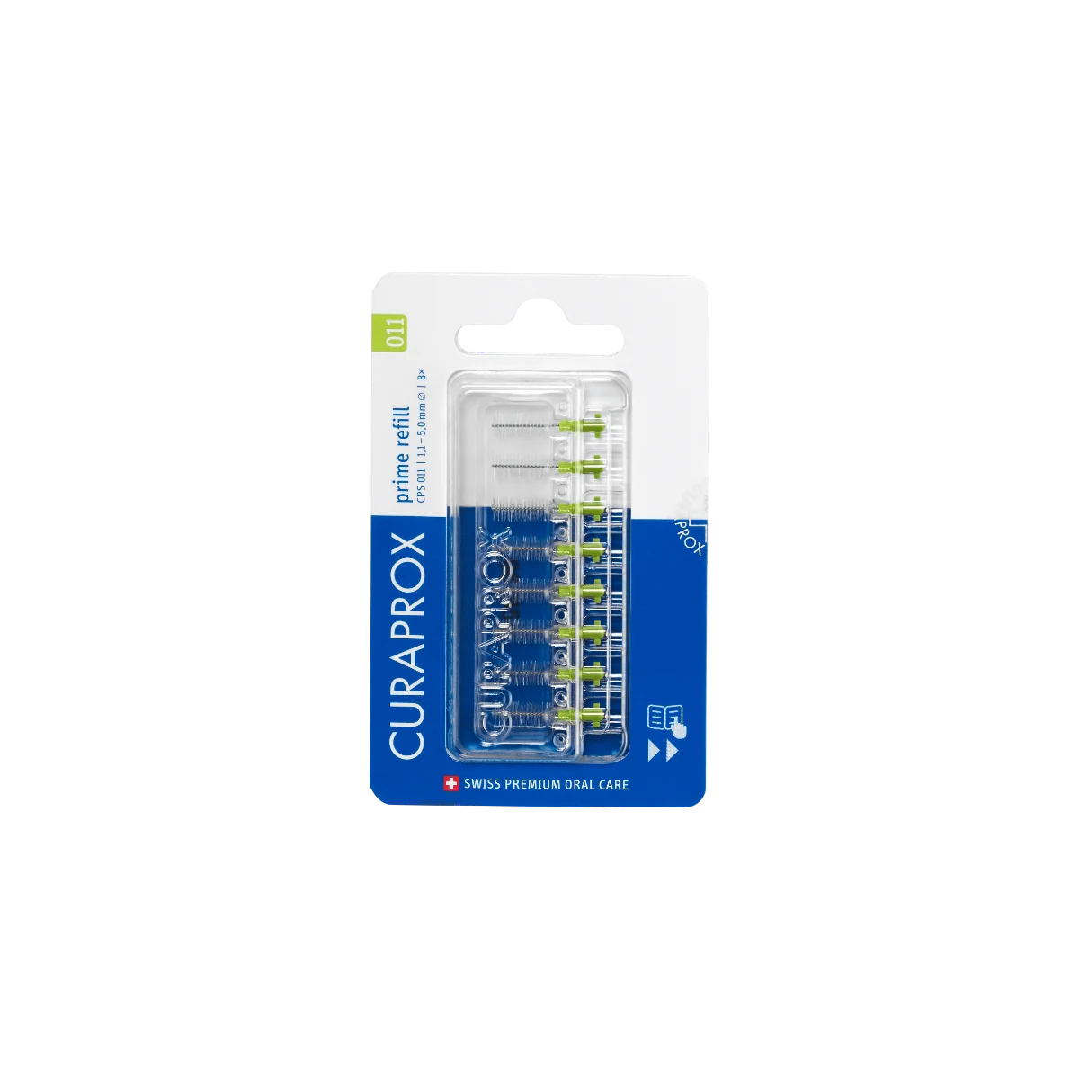 Curaprox Cps 011 Prime Refill Lime/Green Scovolino Interdentale