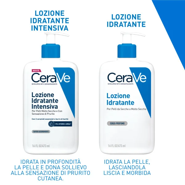 Cerave Lozione Idratante Intensiva 473 ml/16 Oz Per Pelli Molto Secche e Con Sensazione di Prurito