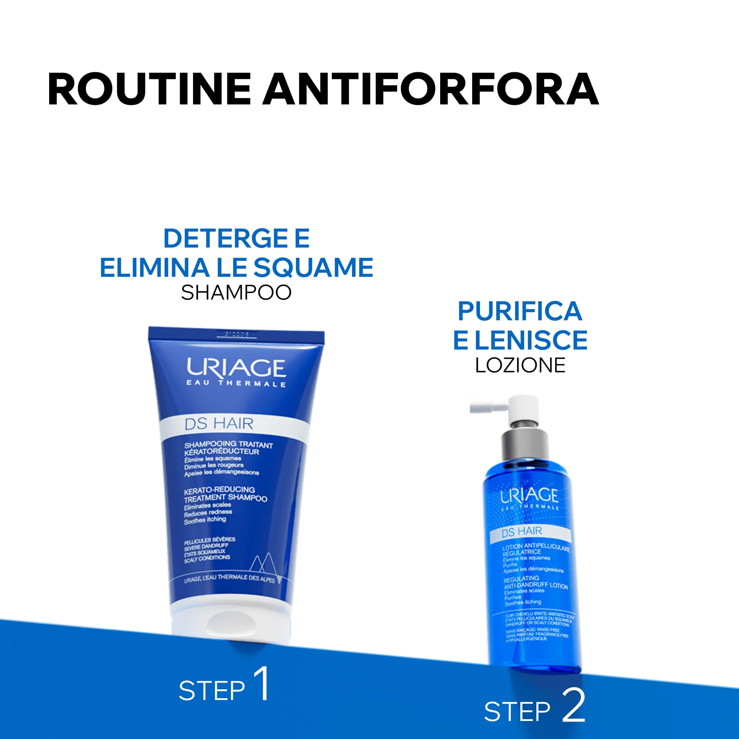 Uriage DS Hair Lozione Spray Lenitivo Regolatore 100 ml Pelle Sensibile Pelle Irritata