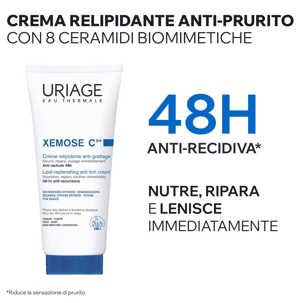 Uriage Xèmose Crema Liporestitutiva Anti-irritazioni 200 ml Pelle Secca