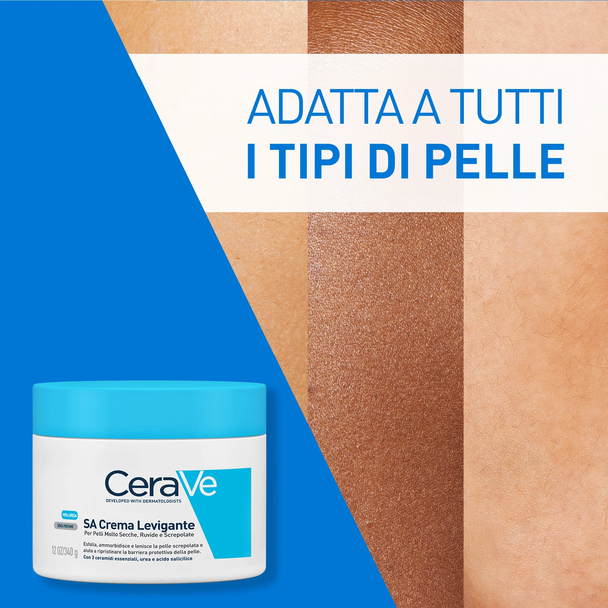 Cerave SA Crema Levigante 340 g 10% Urea e Acido Salicilico
