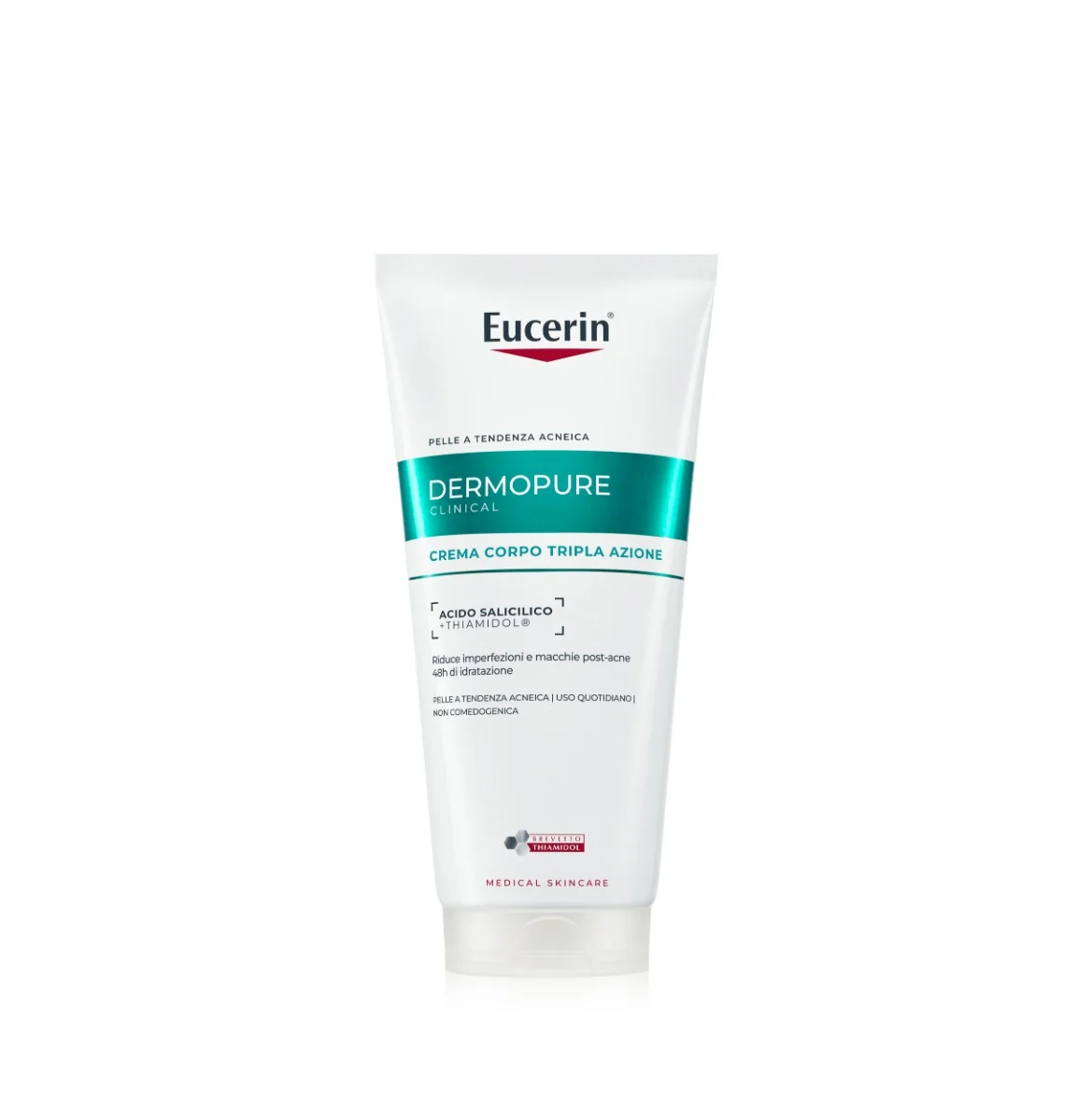 Dermopure Clinical Crema Corpo Tripla Azione 200 ml Anti Imperfezioni e Anti Macchie