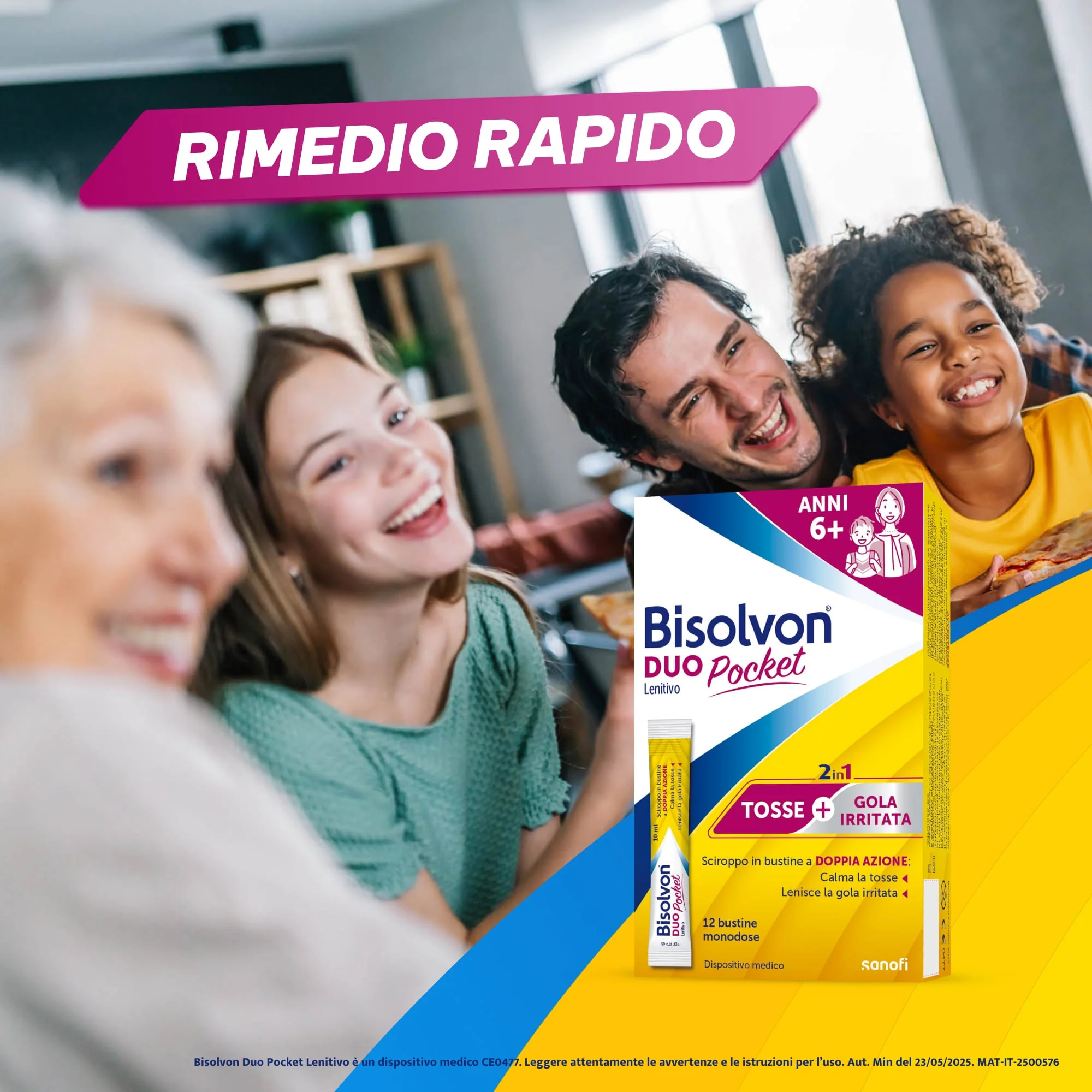 Bisolvon Duo Pockt Bustine 12 10 ml Benessere della Gola