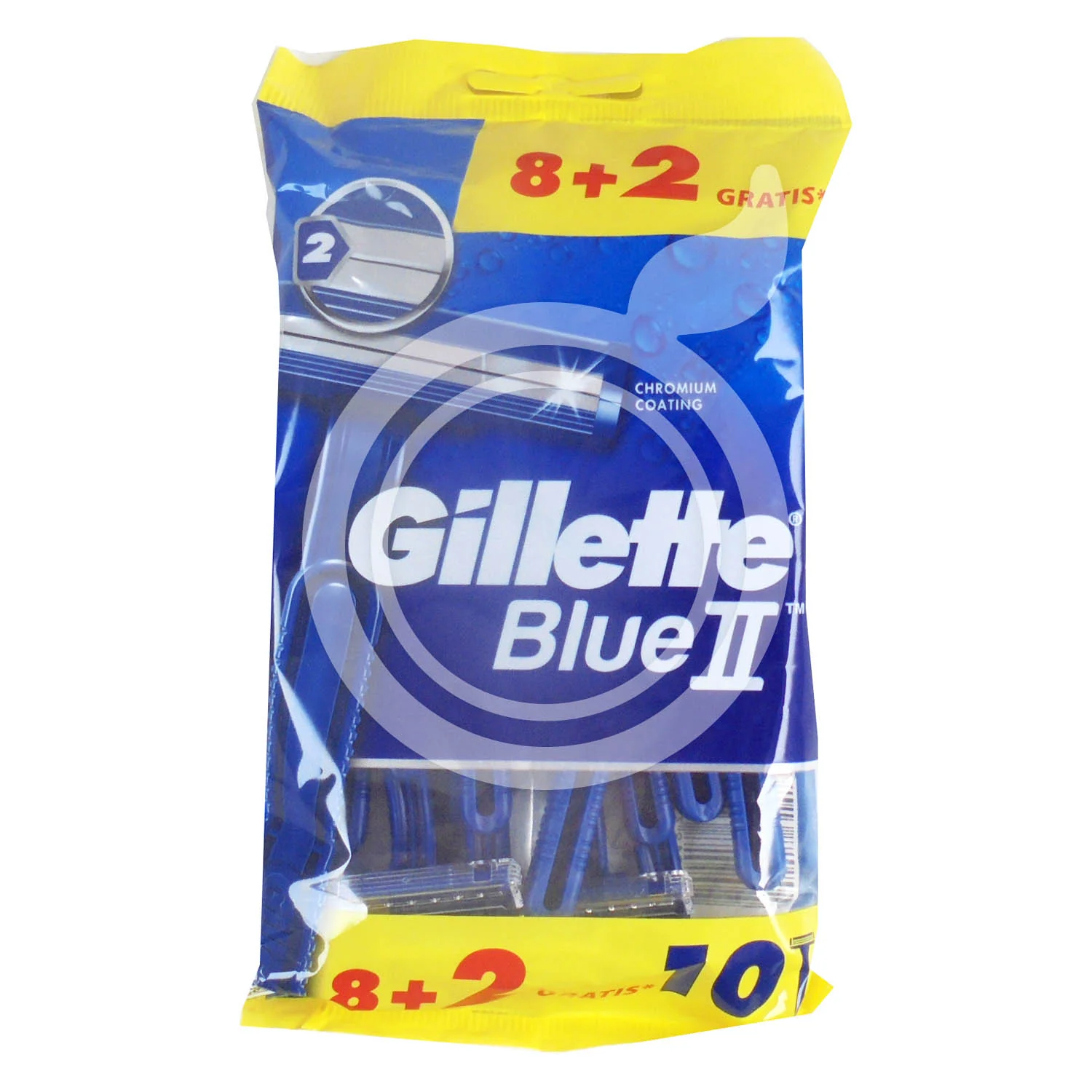 Gillette Blue II Usa&Get 10 Pezzi Rasoi per la Cura della Barba Uomo
