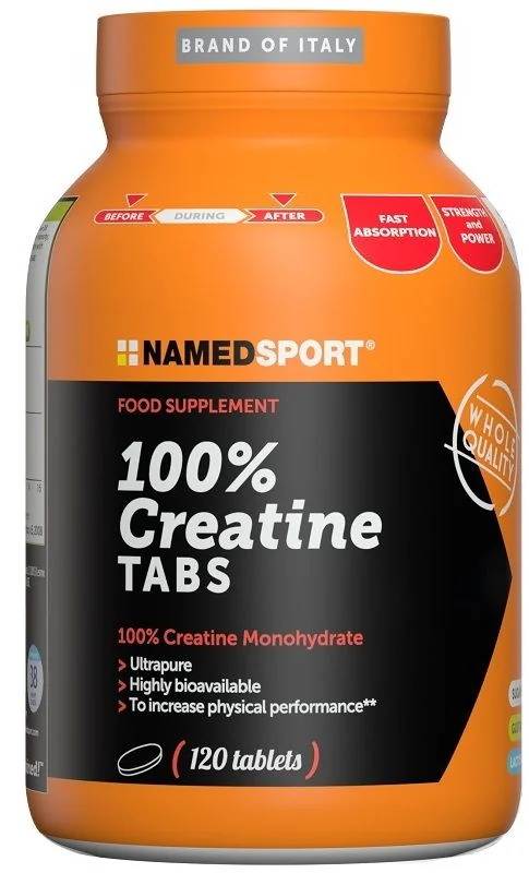 100% Creatine Tabs 120Cpr Integratore Sportivo