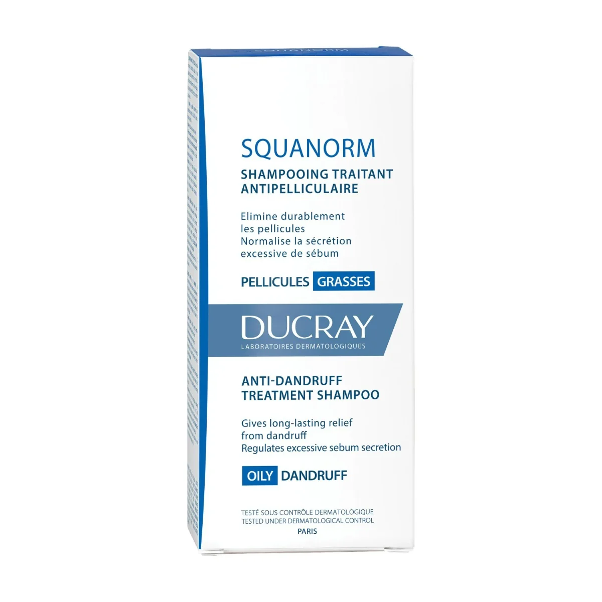 Ducray Squanorm Shampoo Trattante Forfora Grassa 200 ml Shampoo Lenitivo