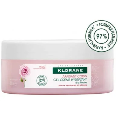 Klorane Gel Crema Idratante Alla Peonia 200 Ml Pelle Sensibile e Secca