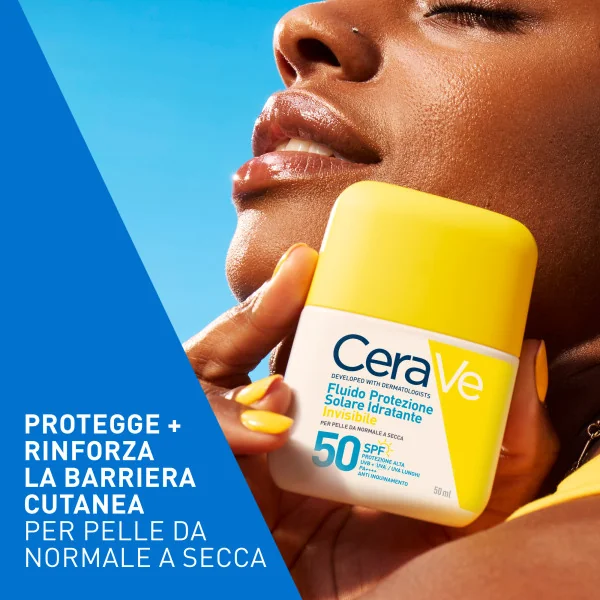 CeraVe Fluido Protezione Solare 50 ml Fluido Solare per Pelli Sensibili