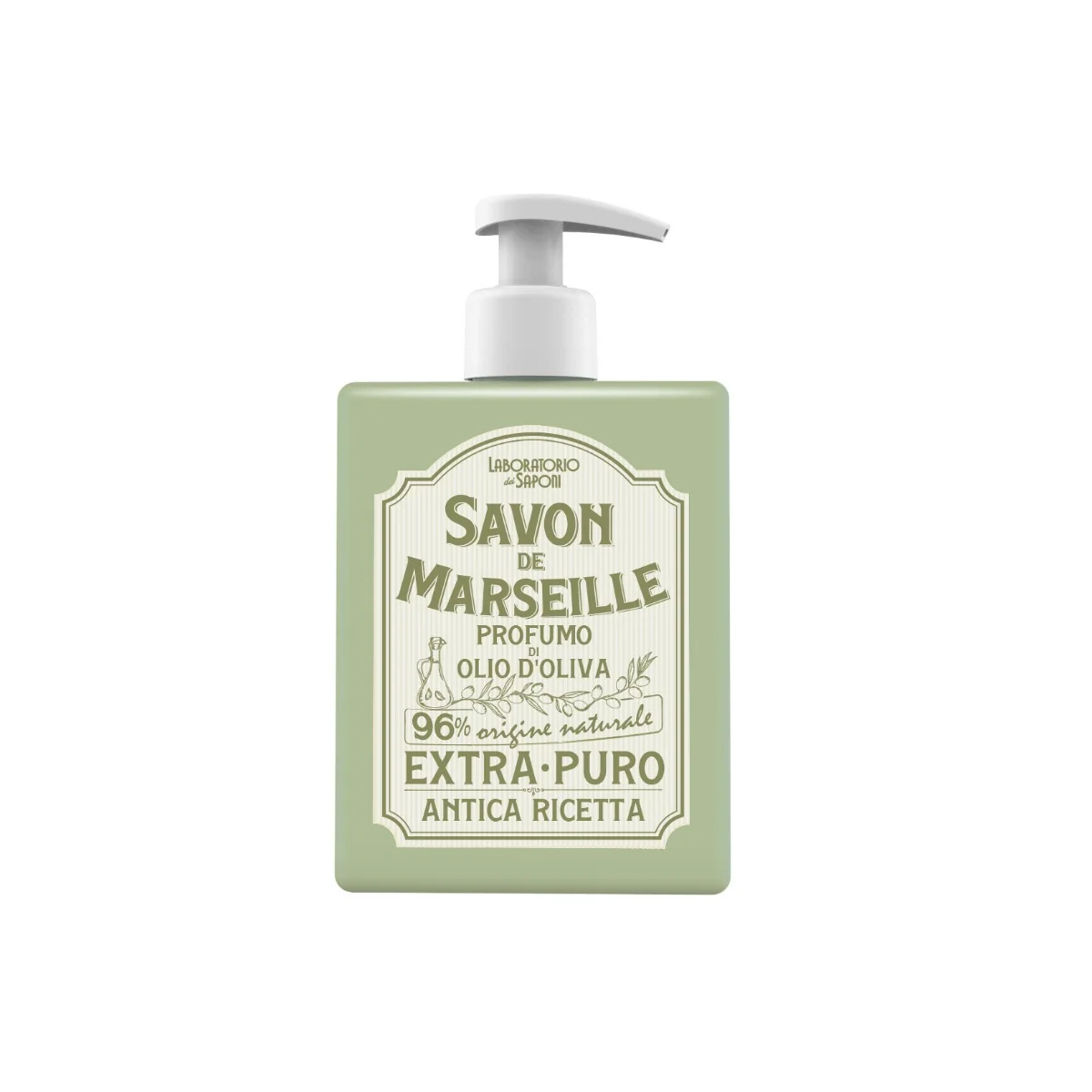 Laboratorio Dei Saponi Sapone Marsiglia Olio Oliva 500 Ml Pelle Sensibile