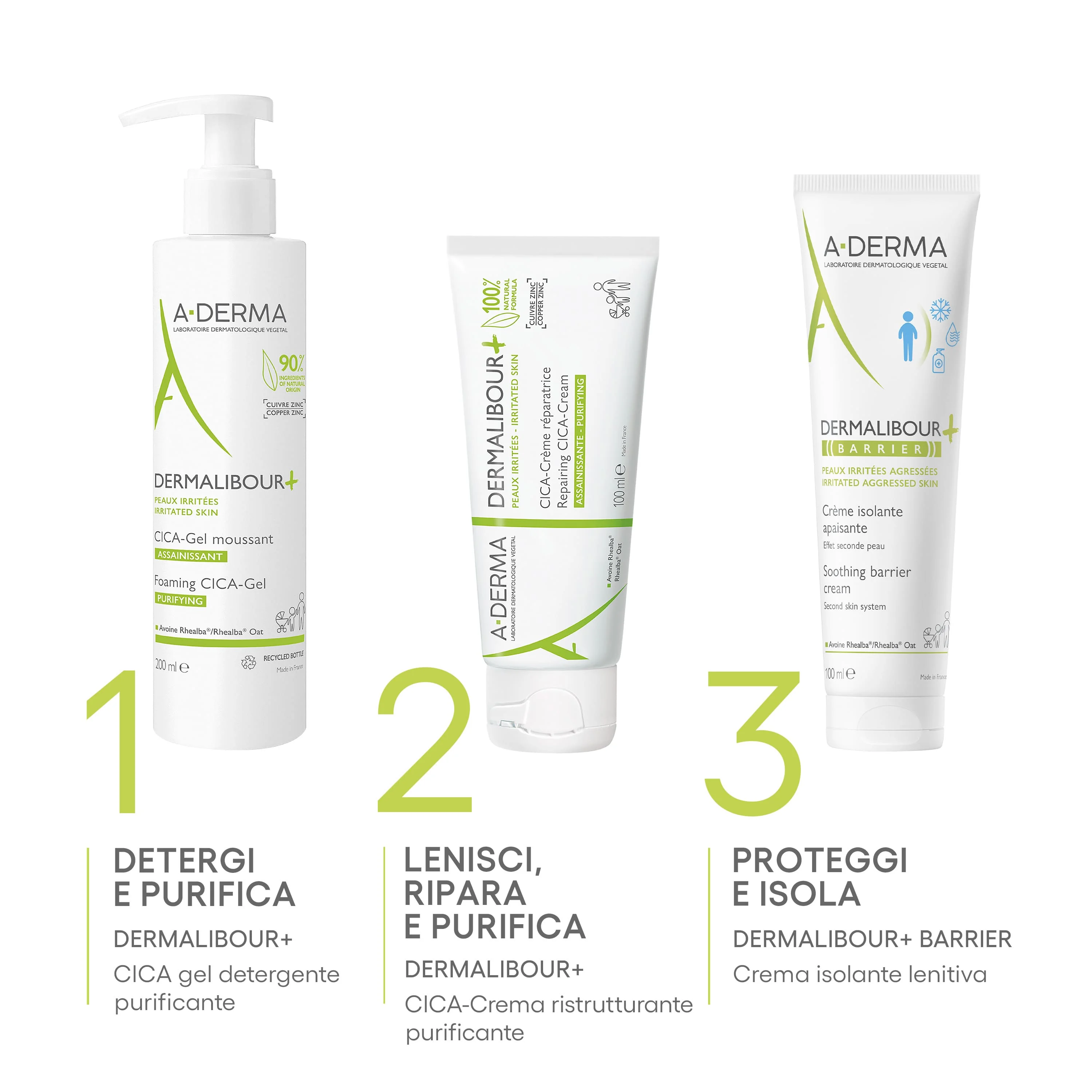A-Derma Dermalibour + Barrier Crema isolante lenitiva 50 ml Pelle irritabile e fragilizzata