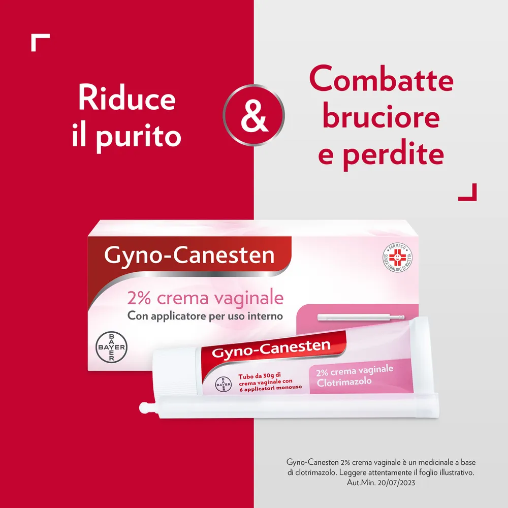 Gyno-Canesten Crema Intima contro 30g Sintomi della Candida