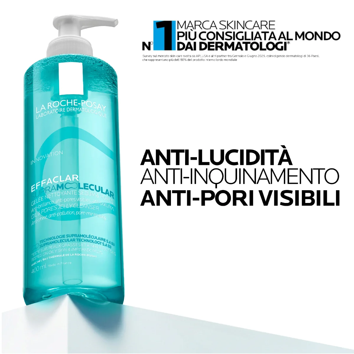 La Roche-Posay Effaclar Supermolecular 400ml Gel Detergente