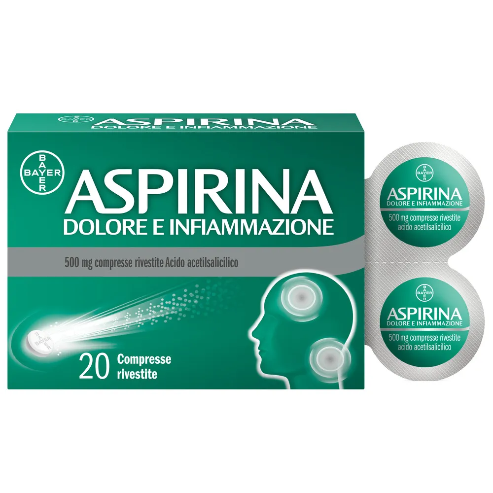 Aspirina Dolore e Infiammazione 20 Compresse Antidolorifico