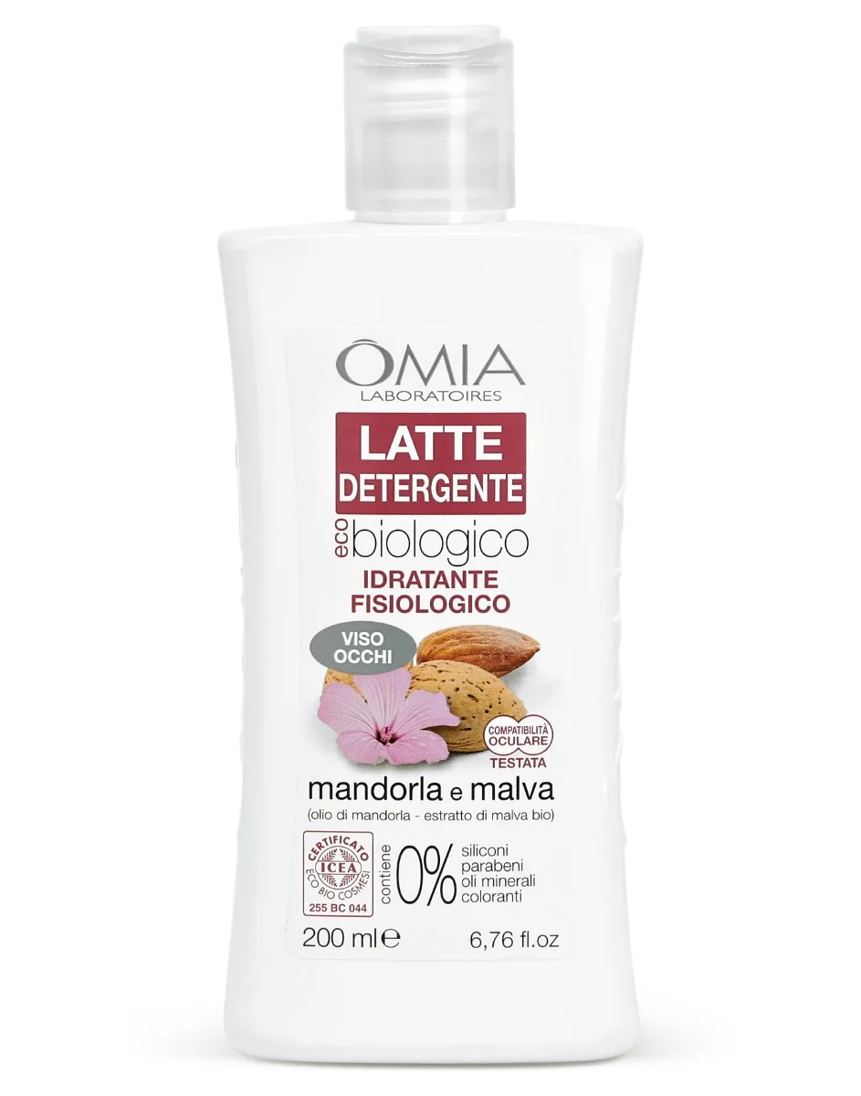 Omia Latte Detergente Viso Ecobio Mandorla e Malva 200 ml