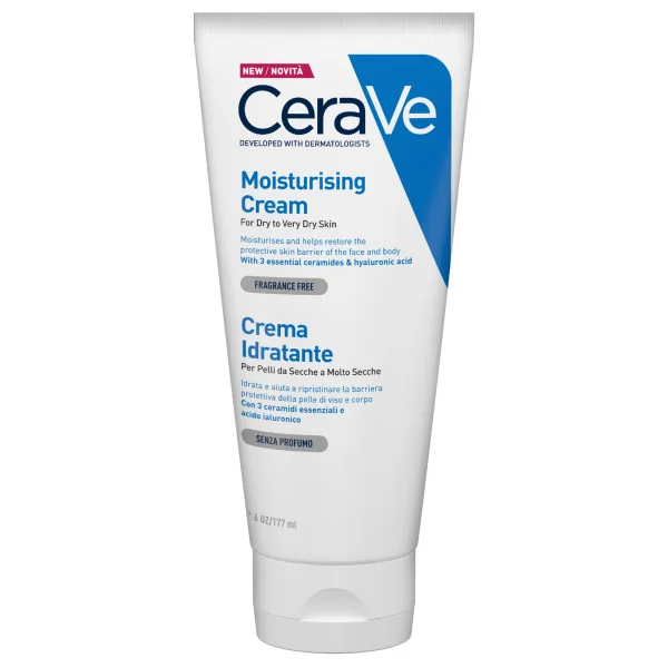 Cerave Crema Corpo Idratante 48h 177 Ml Ideale Per Pelle Secca e Molto Secca