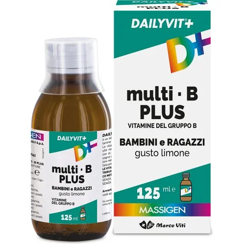Massigen Dailyvit+ Multi-B Plus Bambini Integratore 125 ml Gusto Limone