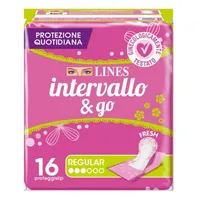 Proteggislip Lines Intervallo Fresh&Go Ripiegati 16 Pezzi