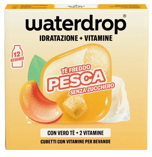 Waterdrop Ice Tea Pesca 12 Cubetti