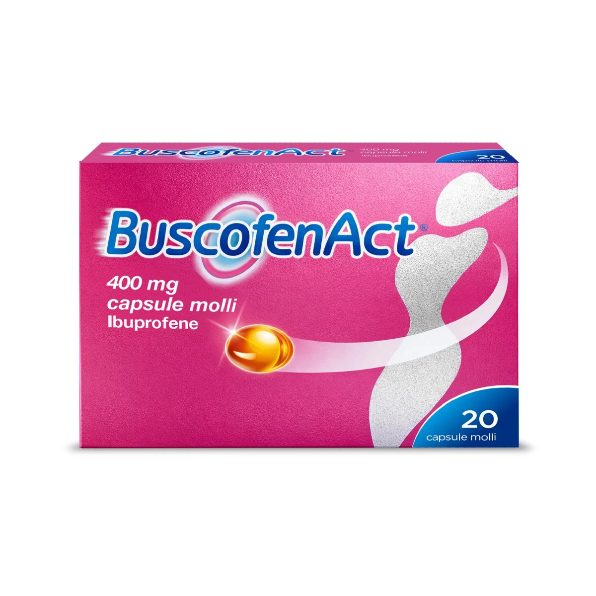BuscofenAct 400 mg Ibuprofene 20 Capsule Molli Analgesico