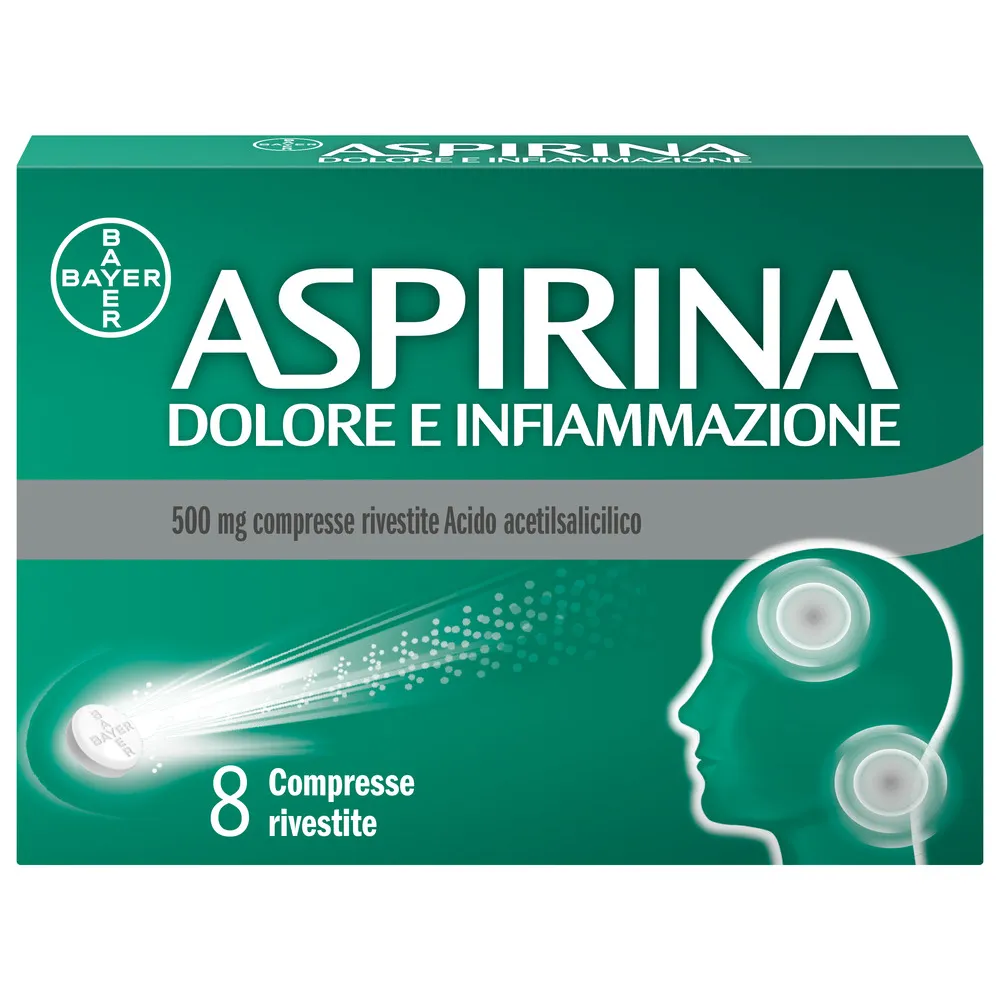 ASPIRINA DOLORE E INFIAMMAZIONE 8 COMPRESSE