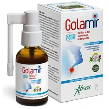 Aboca Golamir 2ACT Spray No Alcol 30 ml Protezione della gola per adulti e bambini