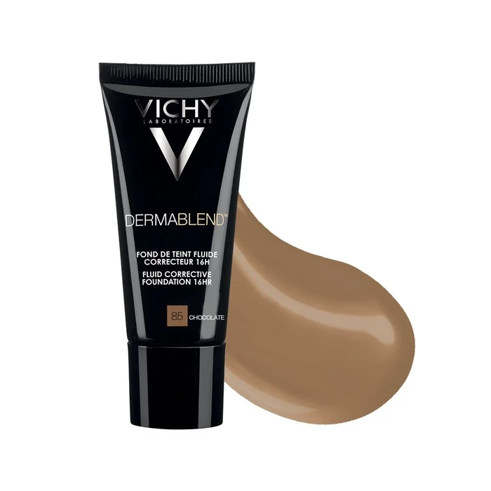 Vichy Dermablend Fluido Coprente 85, 30 Ml Fondotinta per pelle grassa con imperfezioni