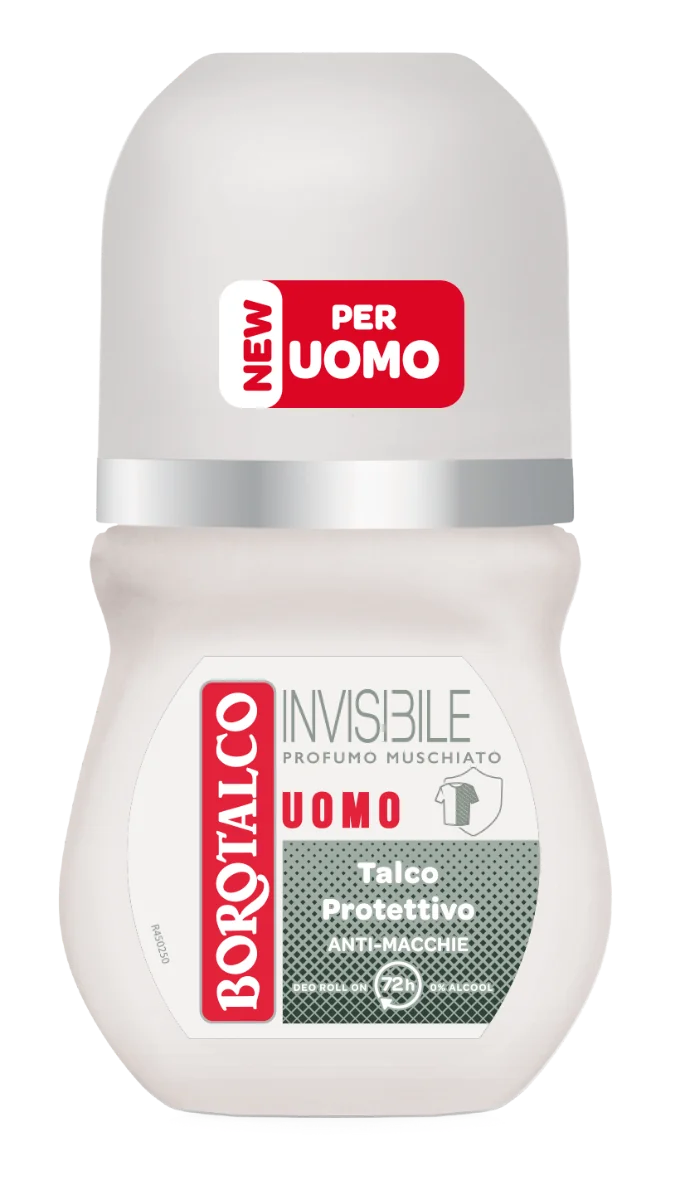 Borotalco Men Deo Roll Asciutto Invisibile 50 ml  Deodorante roll-on 72h