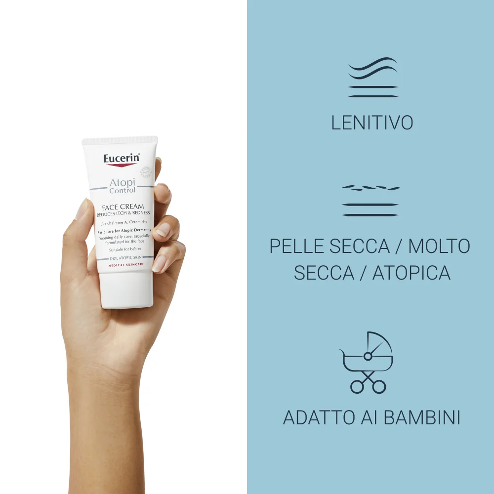 Eucerin AtopiControl Viso 50 ml Dermatite Atopica