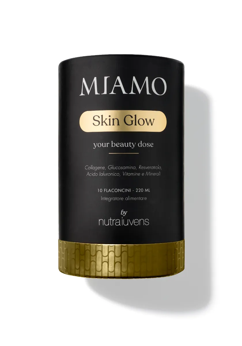Miamo Nutraiuvens Skin Glow 10 Flaconcini 22 ml Integratore Alimentare a base di Collagene Marino