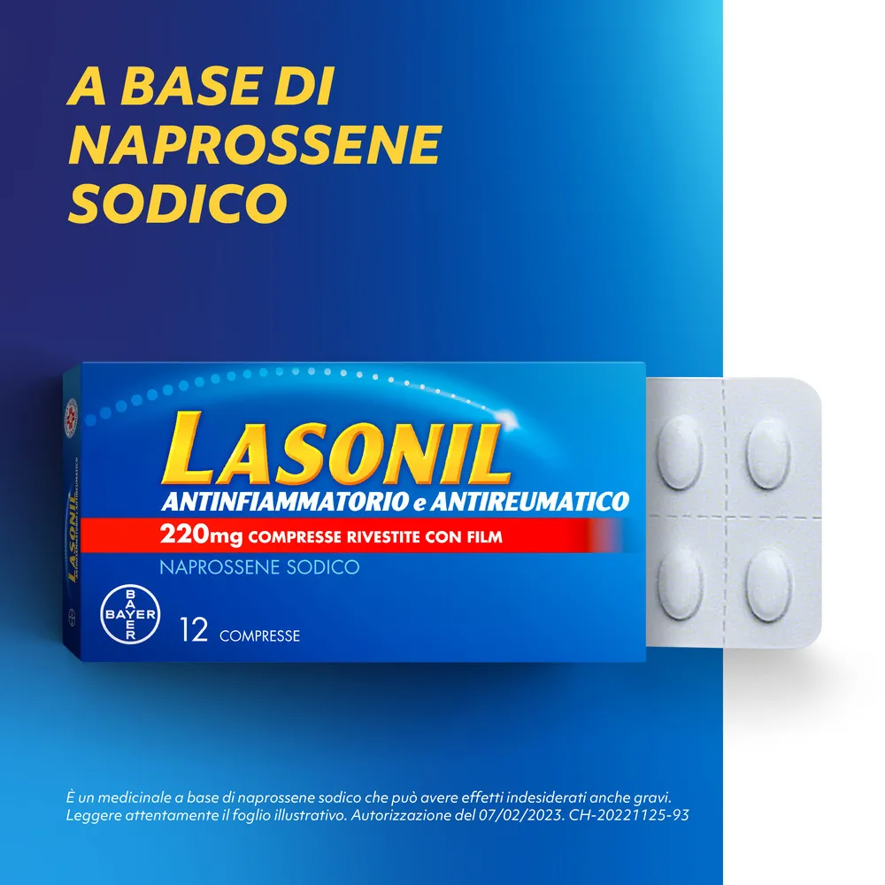 Lasonil Antidolorifico e Antinfiammatorio 12 Compresse Dolore