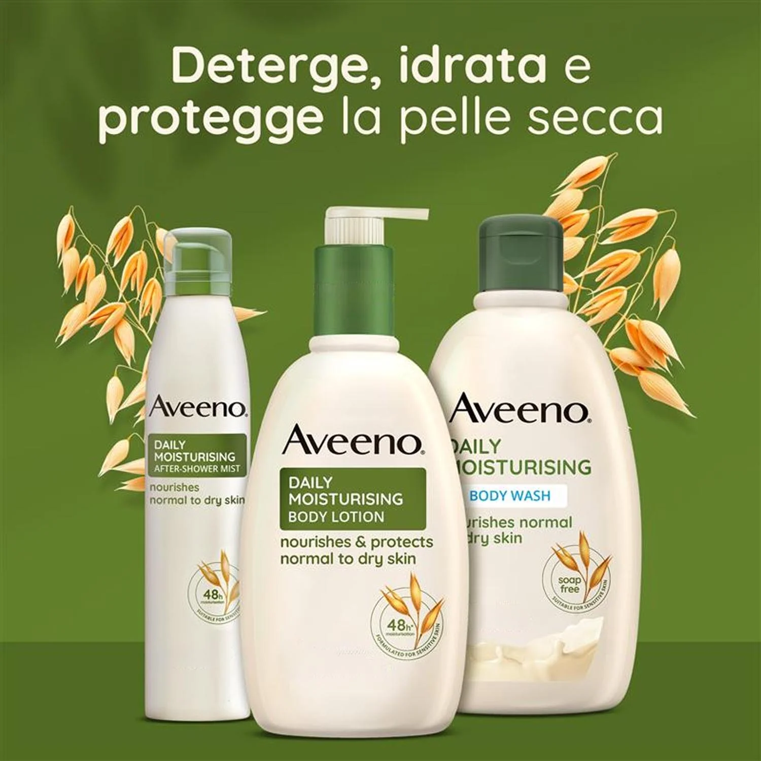Aveeno Spray Dopo Doccia 200 Ml Pelle Secca e Sensibile