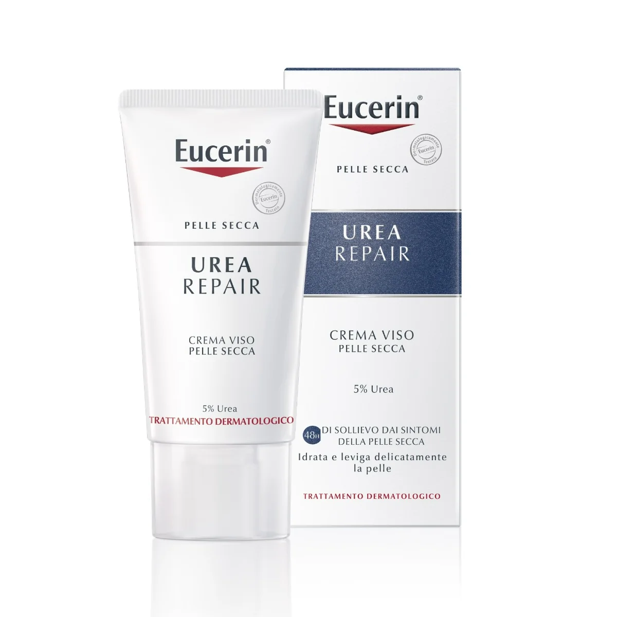 Eucerin Urea Repair Crema Levigante Viso 50 ml Urea 5%