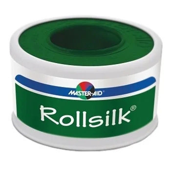 Master Aid Rollsilk Cerotto In Seta Bianco m 5x2,5 cm