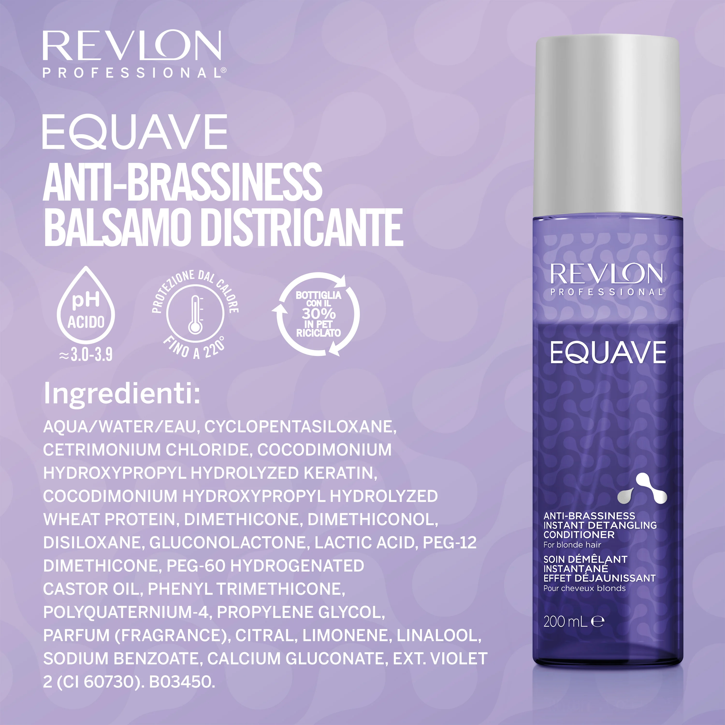 Revlon Equave A/Brassiness I D Conditioner 200 ml Districante bifasico senza risciacquo