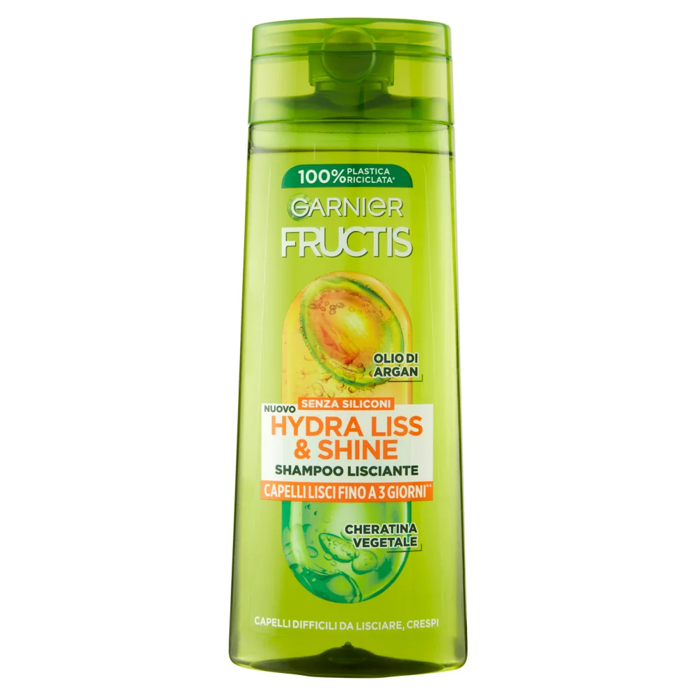 Garnier Fructis Shampoo Hydra Liss & Shine 250 ml Lisciante anticrespo