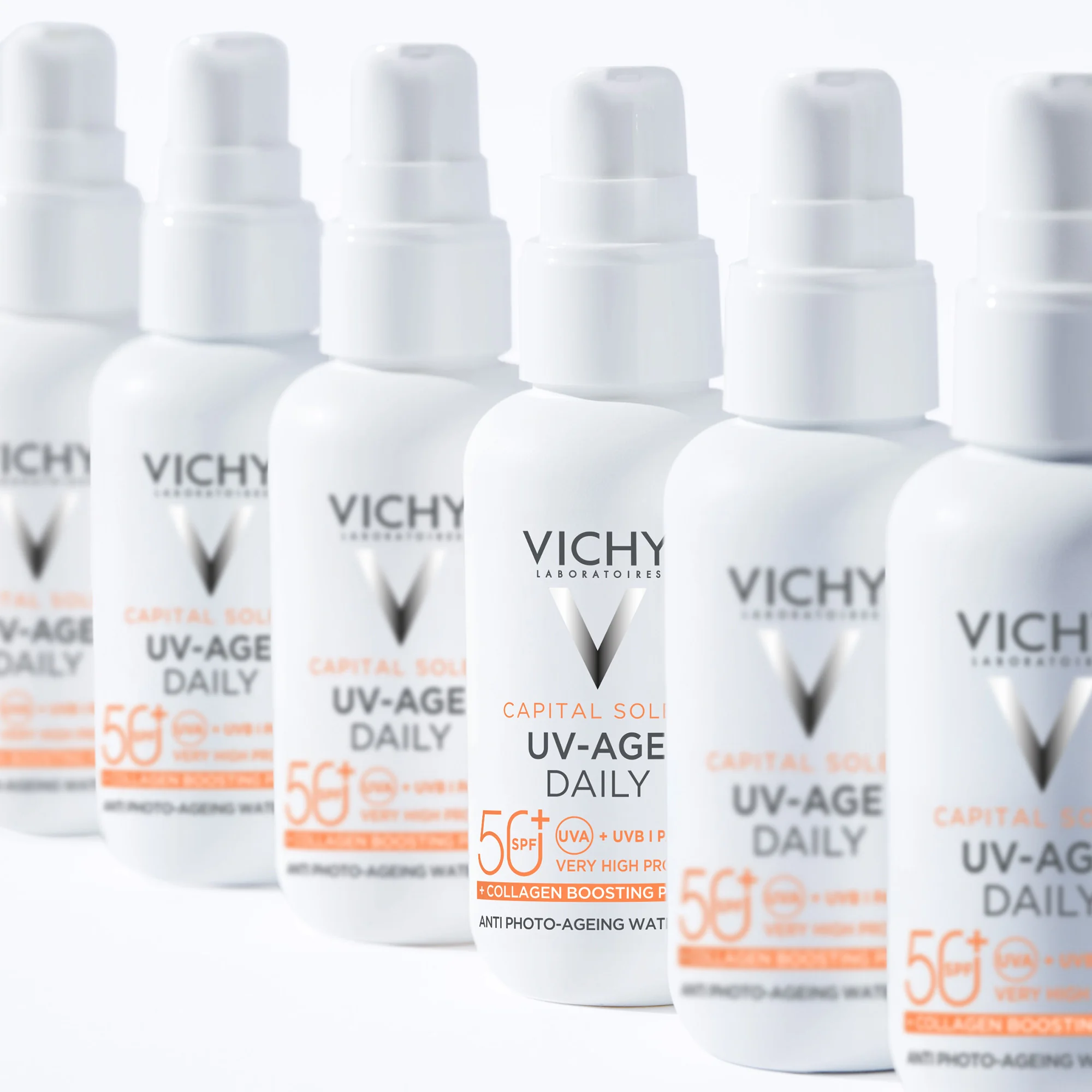 Vichy Capital Soleil Uv-Age Daily Spf50+ 80 ml Combatte il fotoinvecchiamento