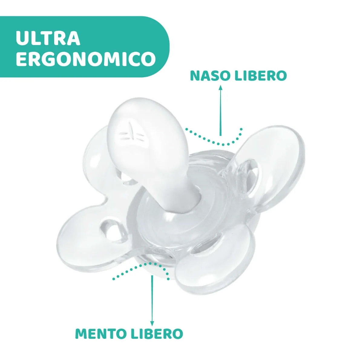 Chicco Succhietto Comfort Girl Silicone 2 Pezzi 6-16 mesi