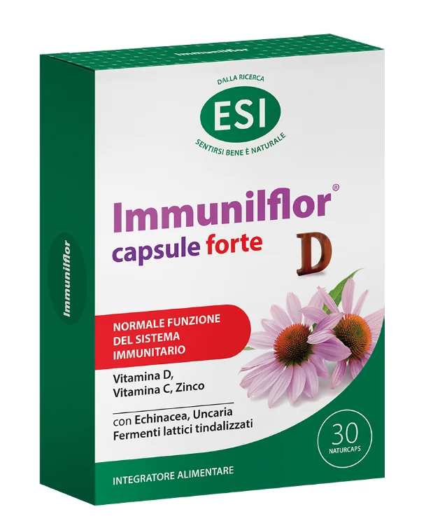 Esi Immunilflor Forte 30 Capsule Integratore per Difese Immunitarie con Vitamina D