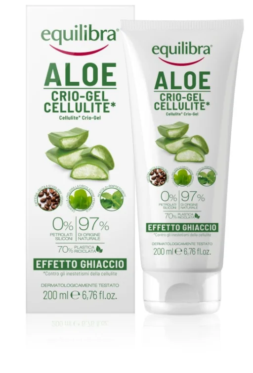 Equilibra Aloe Crio-Gel Cellulite 200 ml Effetto Ghiaccio