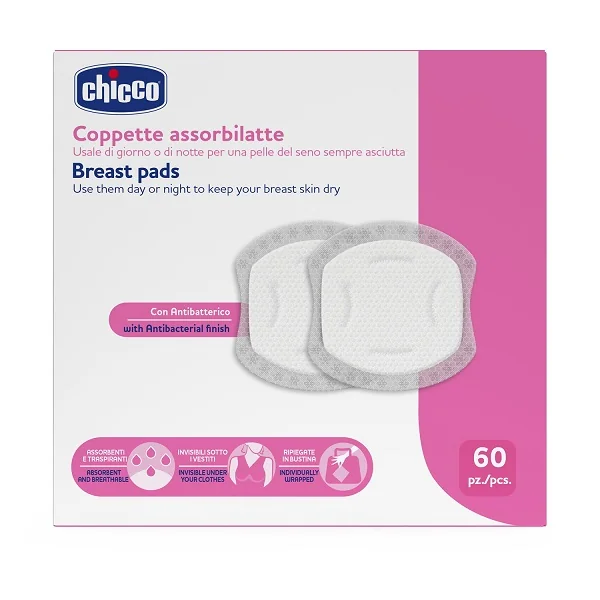 Chicco Coppette Assorbilatte 60 Pezzi