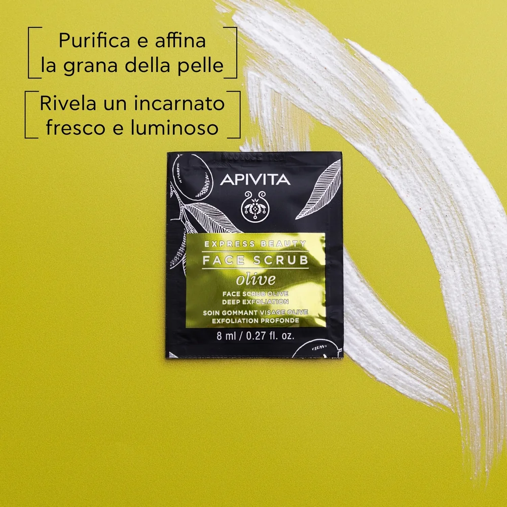 Apivita Express Olive 2 X 8 Ml Scrub Viso Esfoliante