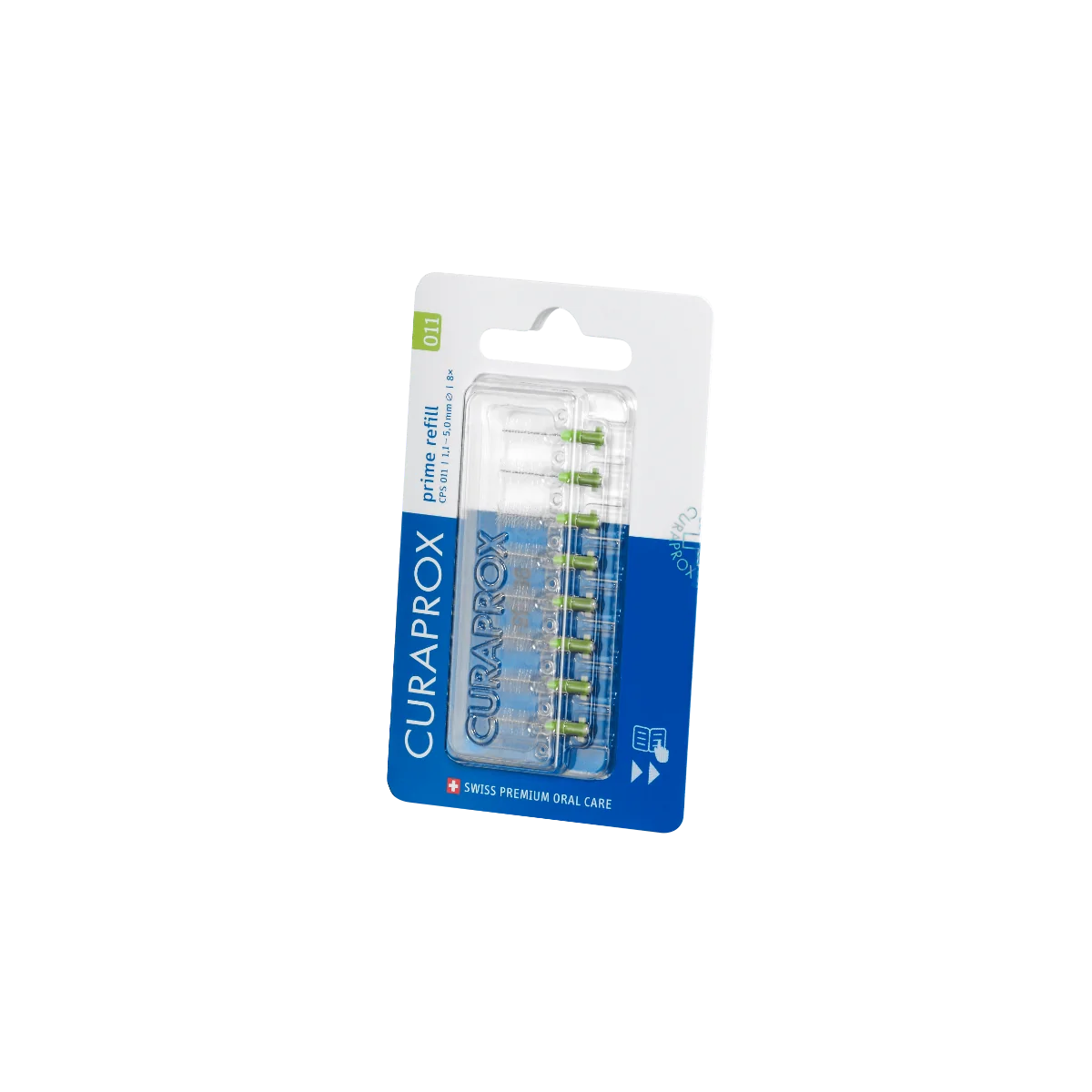 Curaprox Cps 011 Prime Refill Lime/Green Scovolino Interdentale