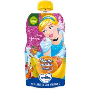 Mellin Pouch Disney Principessa 110 g Frutta Mista
